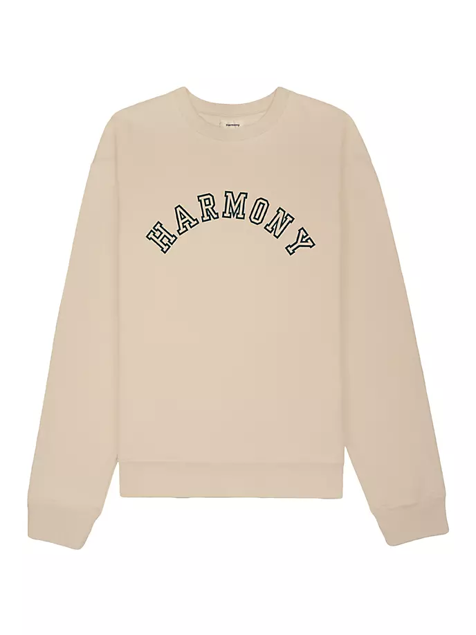 

Толстовка Sael Varsity с круглым вырезом Harmony, цвет cream