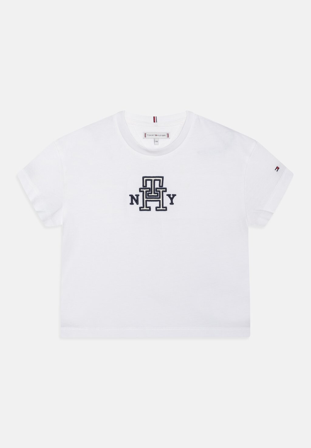 

Футболка с принтом Monogram Applique Tee Tommy Hilfiger, белый