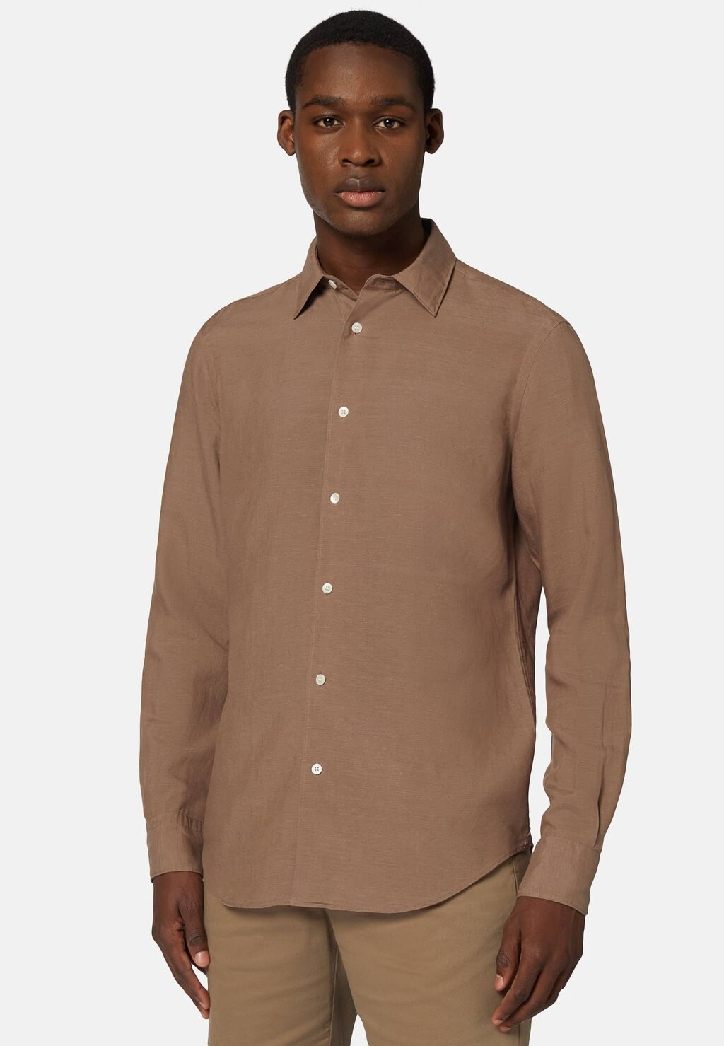 

Деловая рубашка Boggi Milano, цвет brown