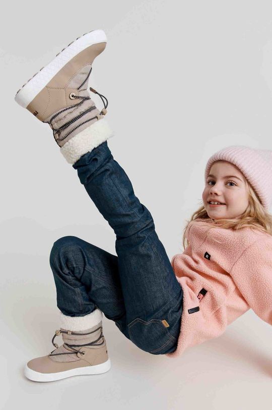Детские зимние ботинки Reima, бежевый детские зимние ботинки reima зеленый