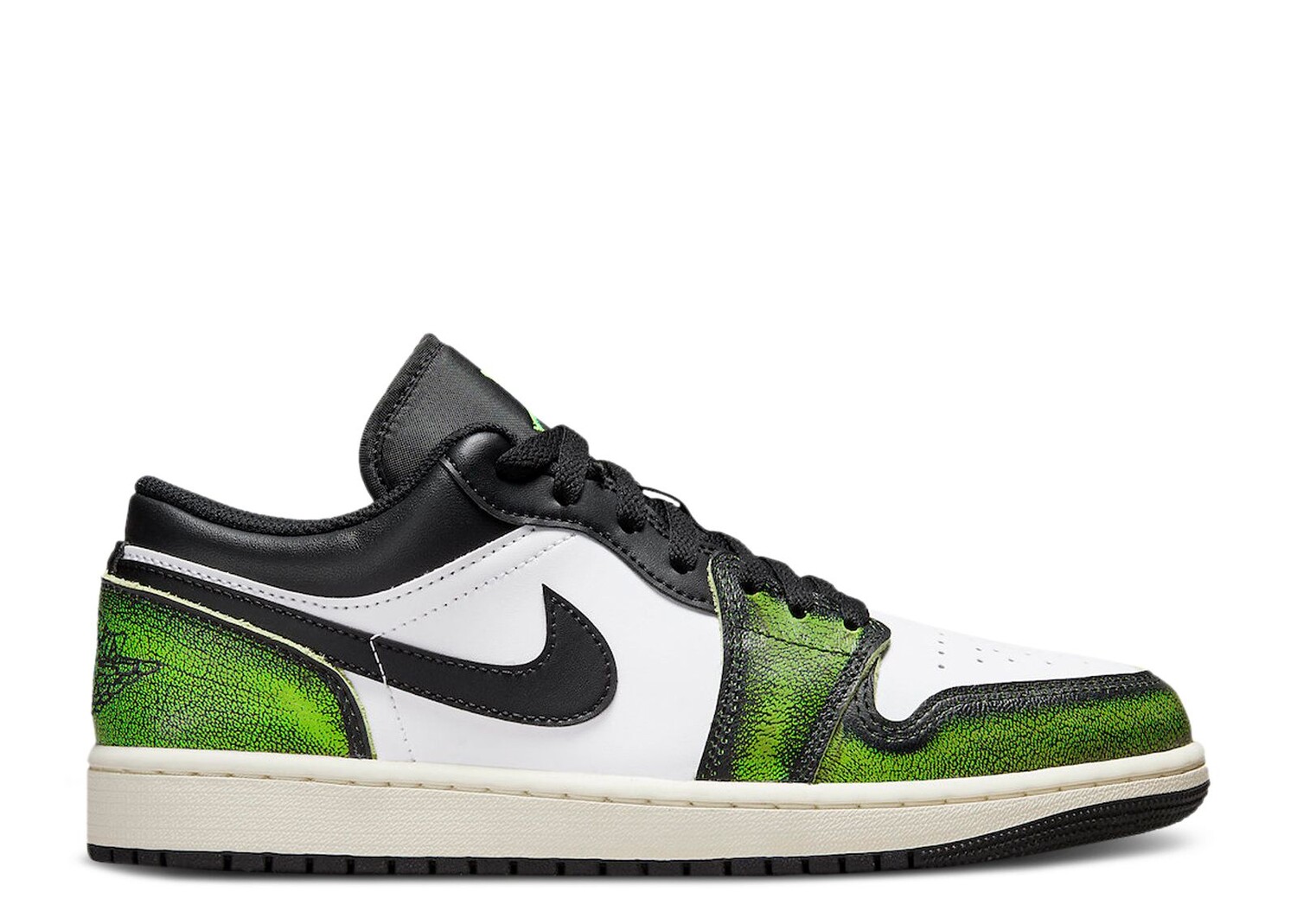 

Кроссовки Air Jordan Air Jordan 1 Low Se 'Wear-Away - Electric Green', белый