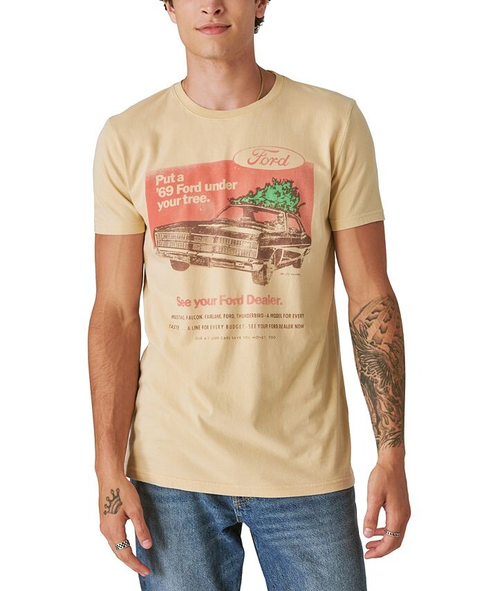 

Мужская футболка Ford Regular Lucky Brand, тан/бежевый