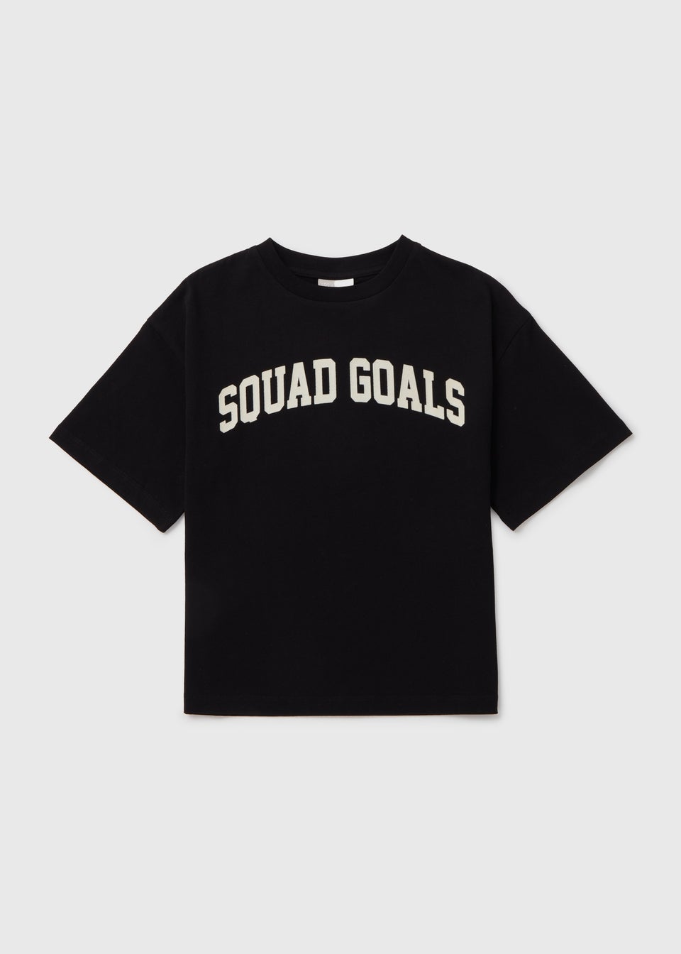 Черная футболка Squad Goals для девочек (7–13 лет)