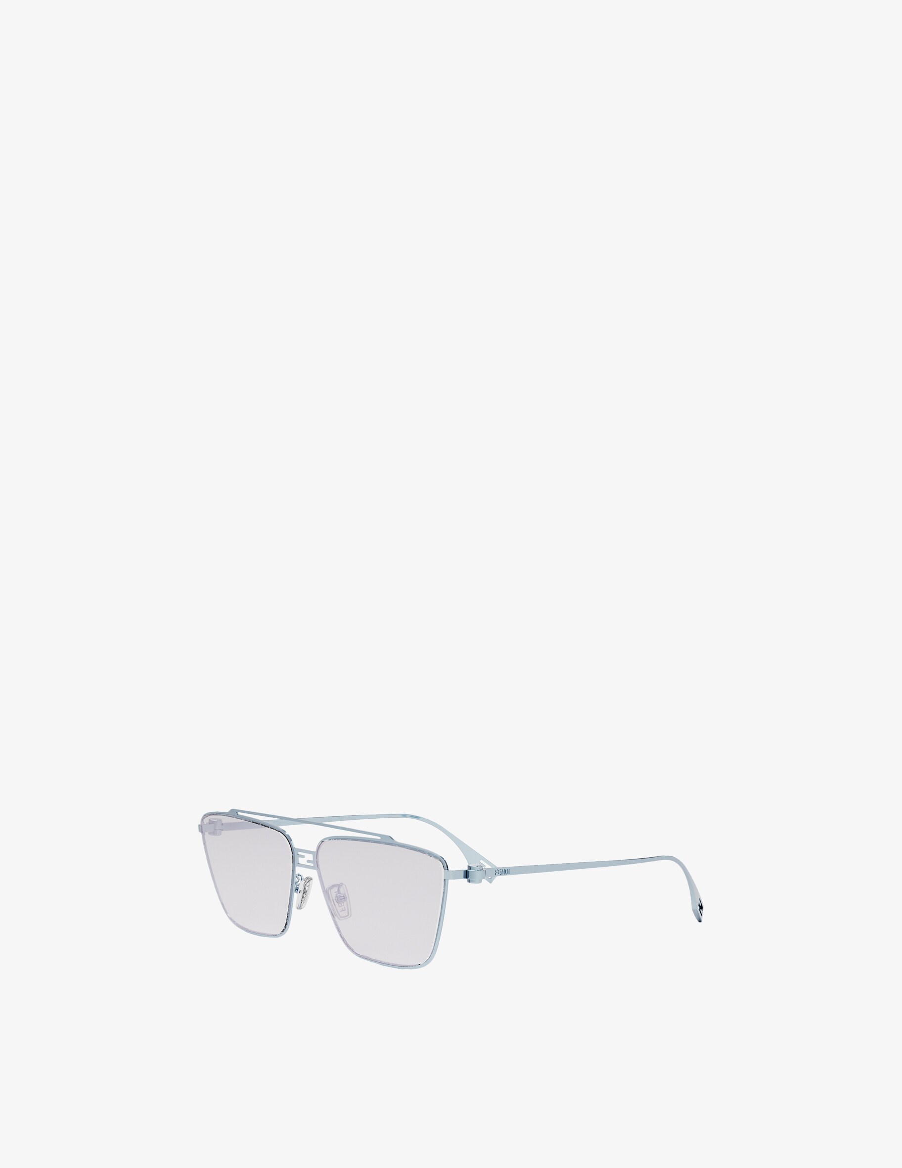Солнцезащитные очки FE40110U в квадратной оправе Fendi, цвет Shiny Light Blue