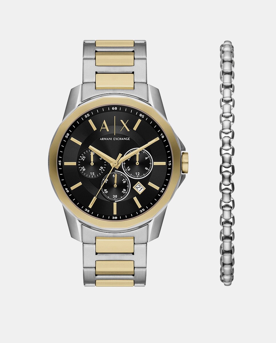 

Мужские часы AX7148SET хронограф стальные с браслетом Armani Exchange, мультиколор