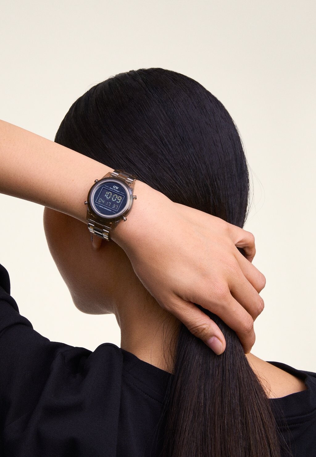 

Цифровые часы RETRO Daniel Wellington, коричневый