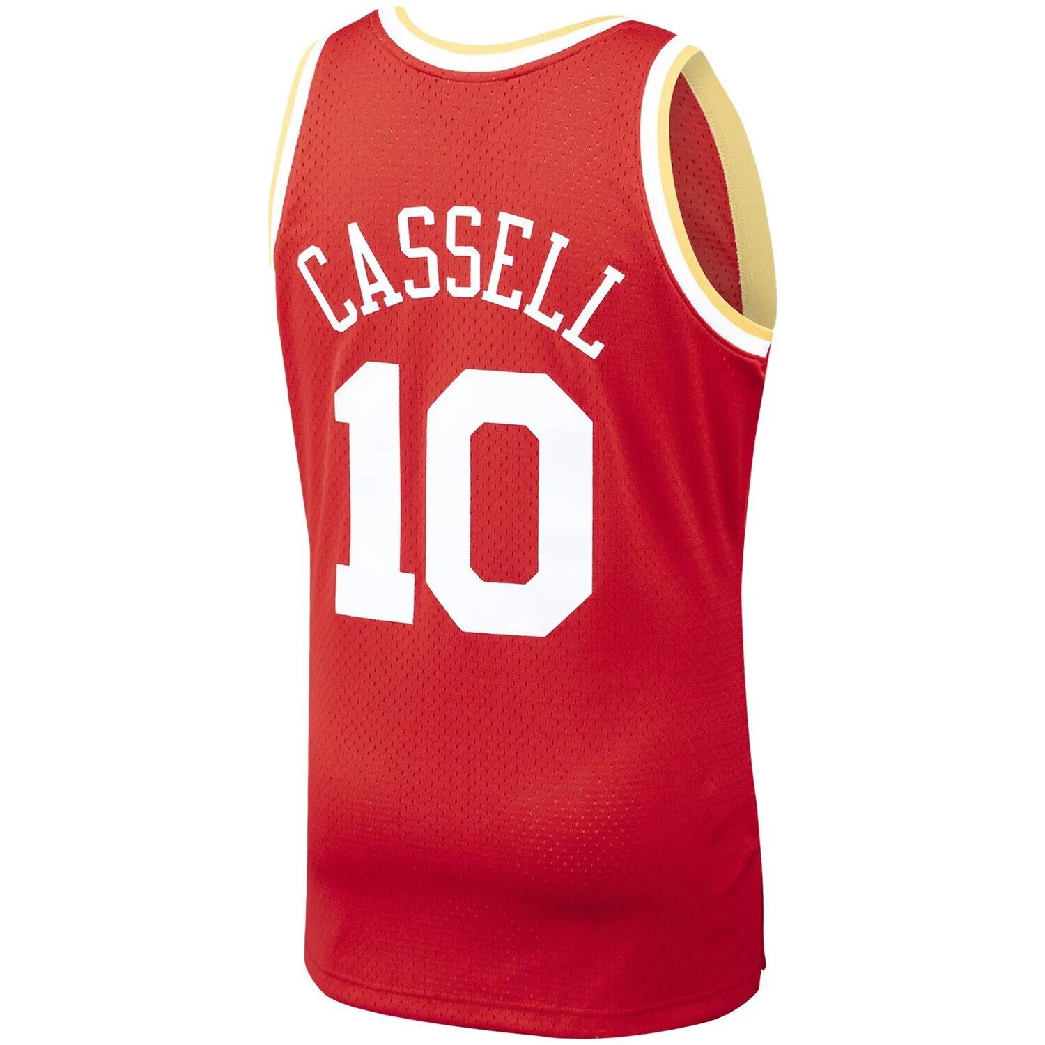 

Мужская майка Mitchell & Ness Sam Cassell Red Houston Rockets 1993-94 Hardwood Classics Swingman Player