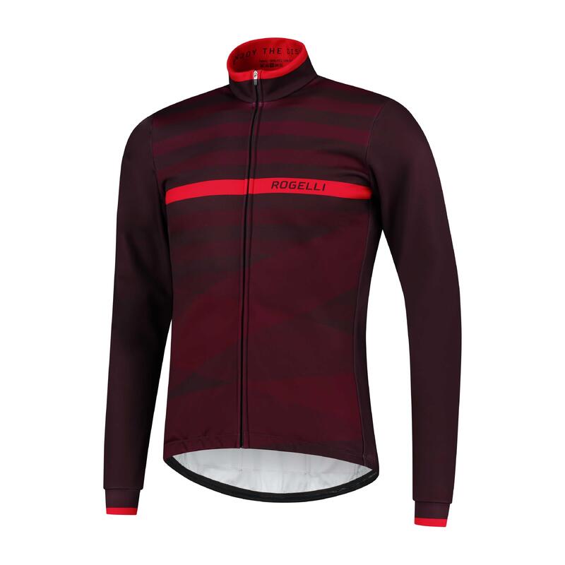 Зимняя велосипедная куртка мужская - Stripe ROGELLI, цвет rot