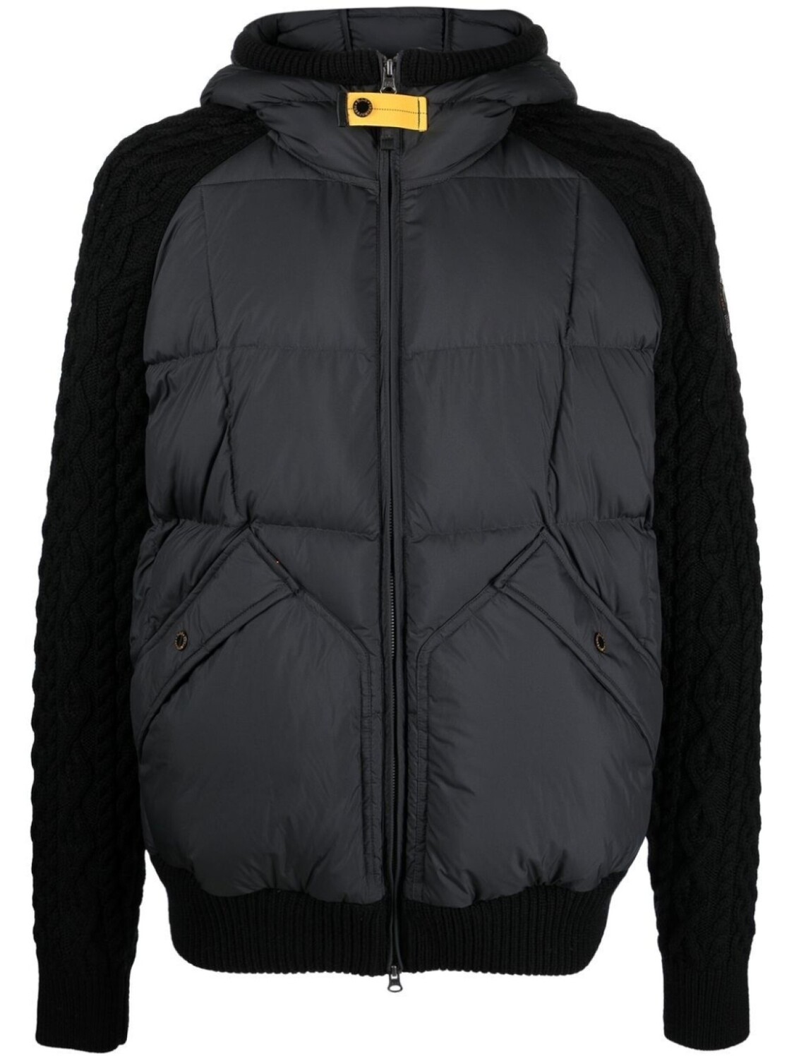 

Parajumpers пуховик со вставками из шерсти, черный