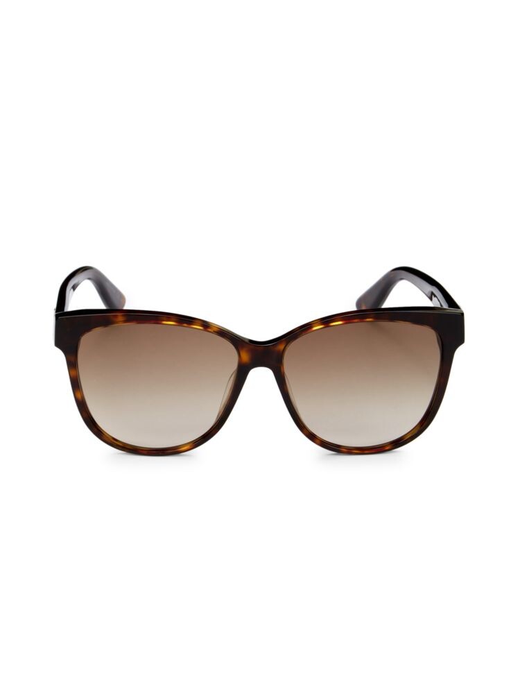 

Квадратные солнцезащитные очки 58MM Saint Laurent, цвет Havana