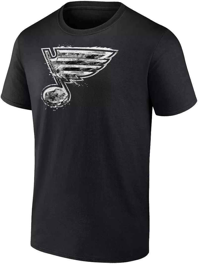 Черная футболка НХЛ Сент-Луис Блюз Iced Out