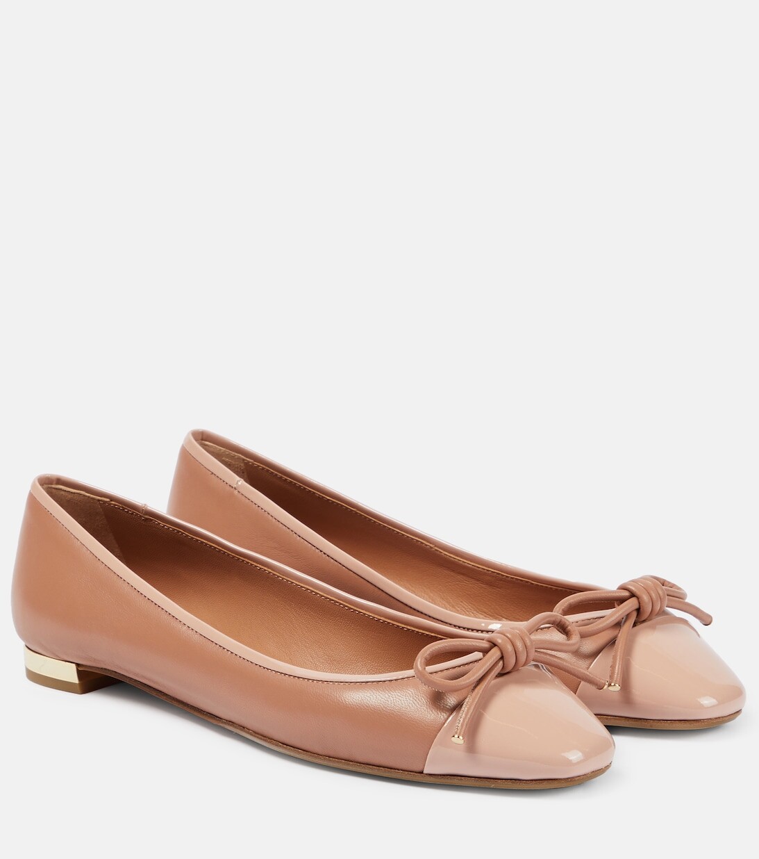 

Кожаные балетки Parisina Aquazzura, розовый