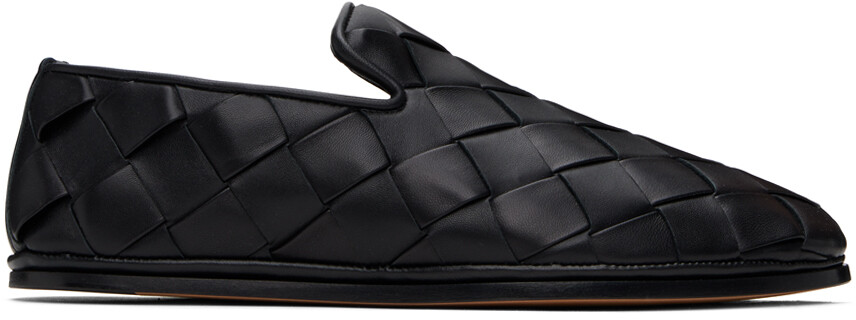 

Черные воскресные тапочки Bottega Veneta, цвет Black