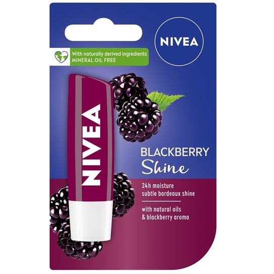 Питательная губная помада Blackberry Shine, 4,8 г Nivea