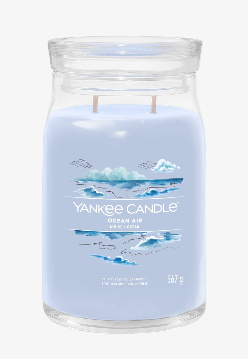 

Ароматическая свеча Signature Large Jar Ocean Air Yankee Candle, синий