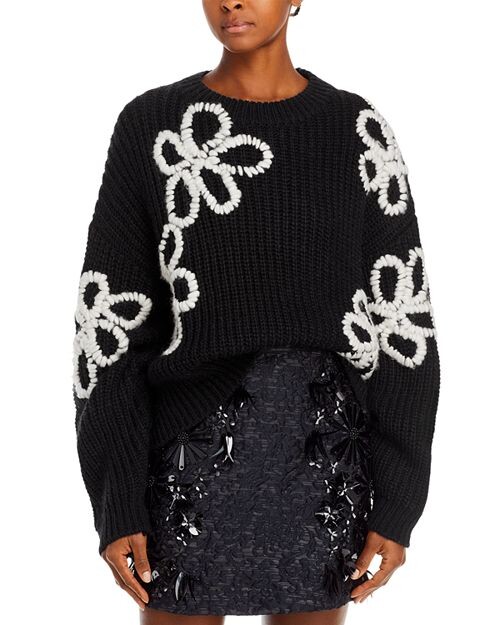

Избегайте свитера с вышивкой Essentiel Antwerp, цвет Black