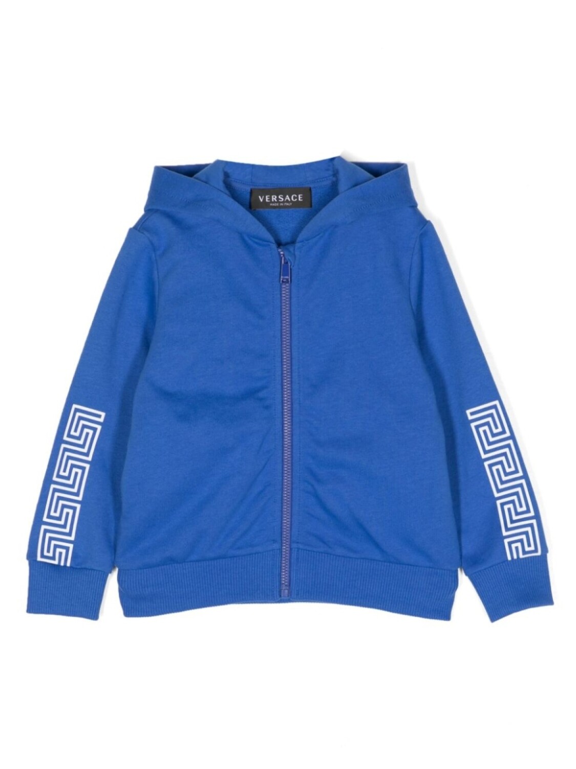 

Худи на молнии с принтом La Greca Versace Kids, синий