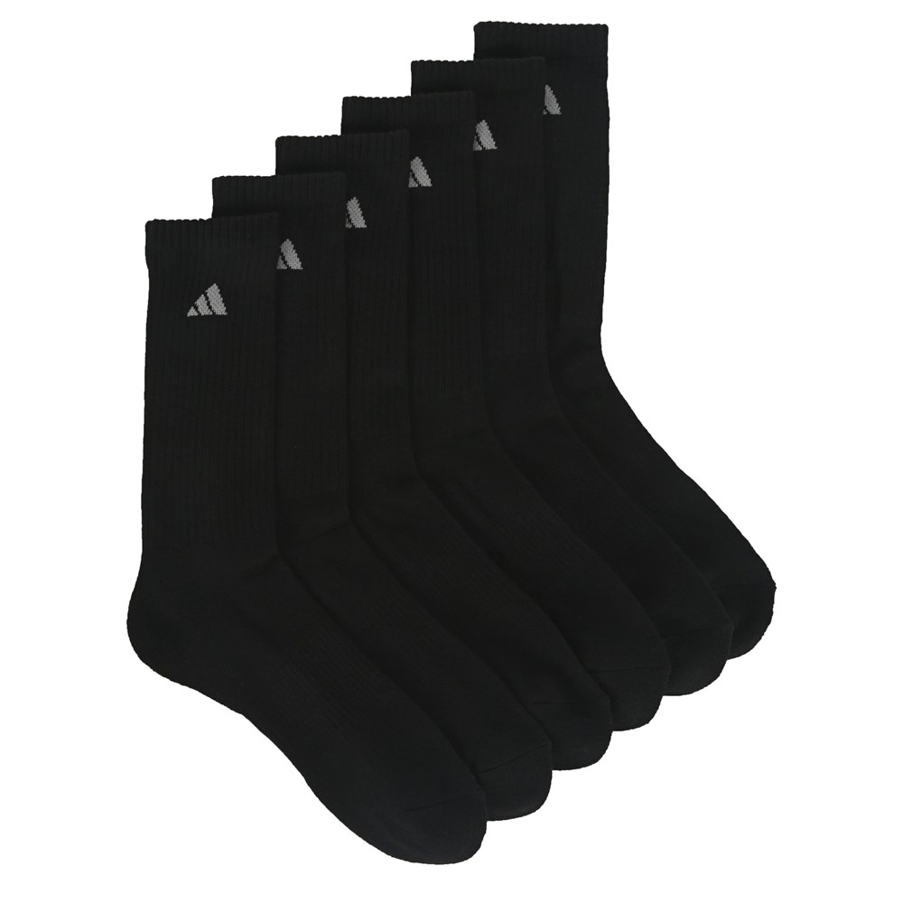 Набор из 6 мужских спортивных носков Adidas, черный набор из двух пар мужских спортивных носков lacoste lacoste
