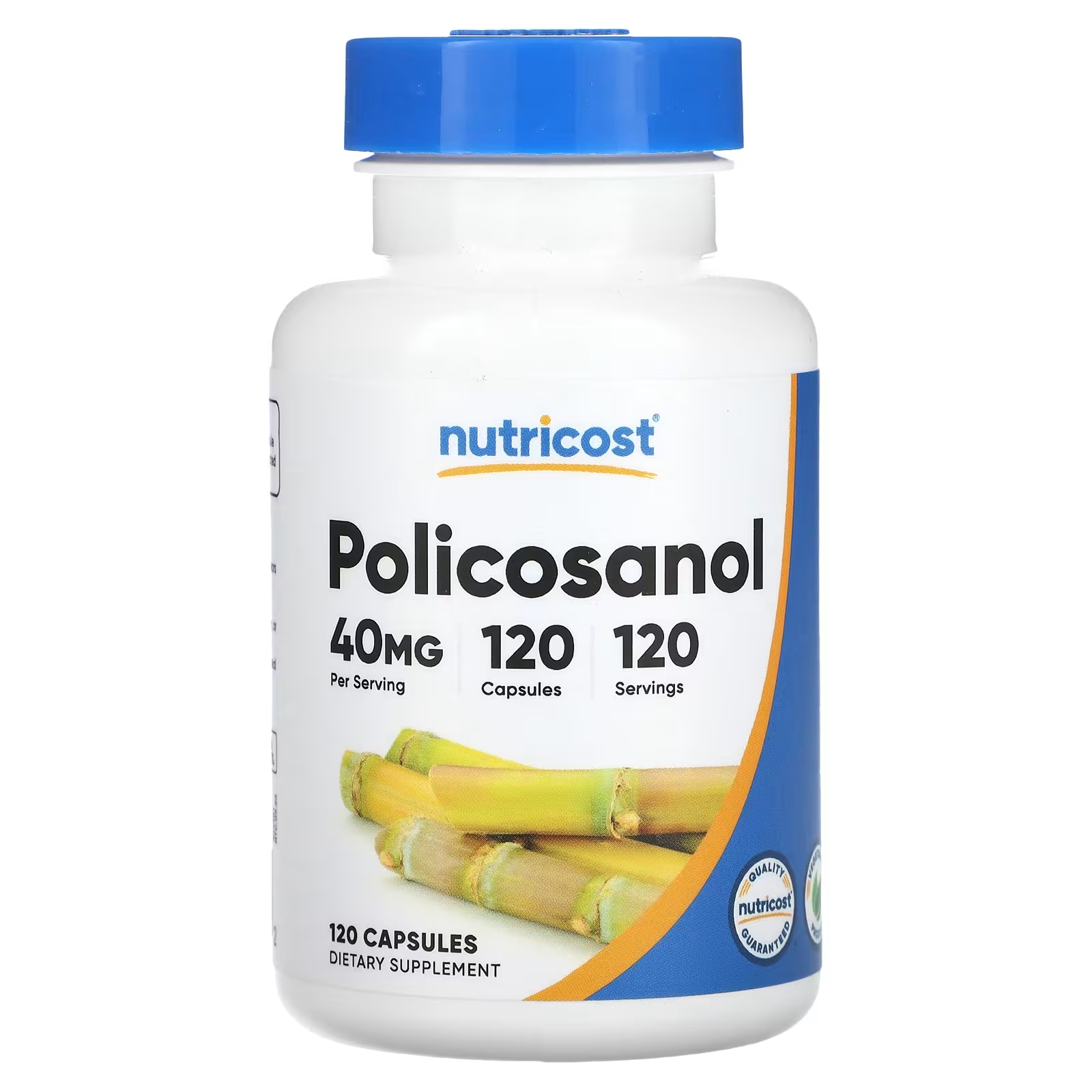 Поликозанол Nutricost 40 мг, 120 капсул поликозанол swanson 10 мг 60 капсул