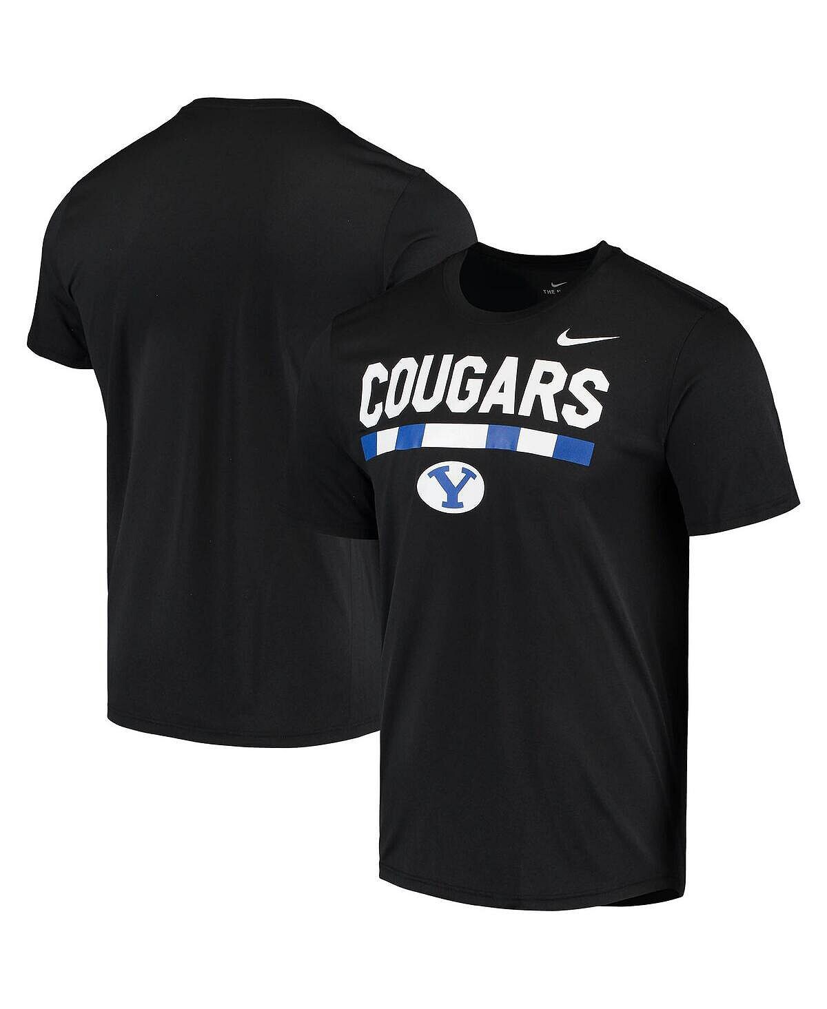 

Мужская черная футболка BYU Cougars Team DNA Legend Performance Nike, Черный