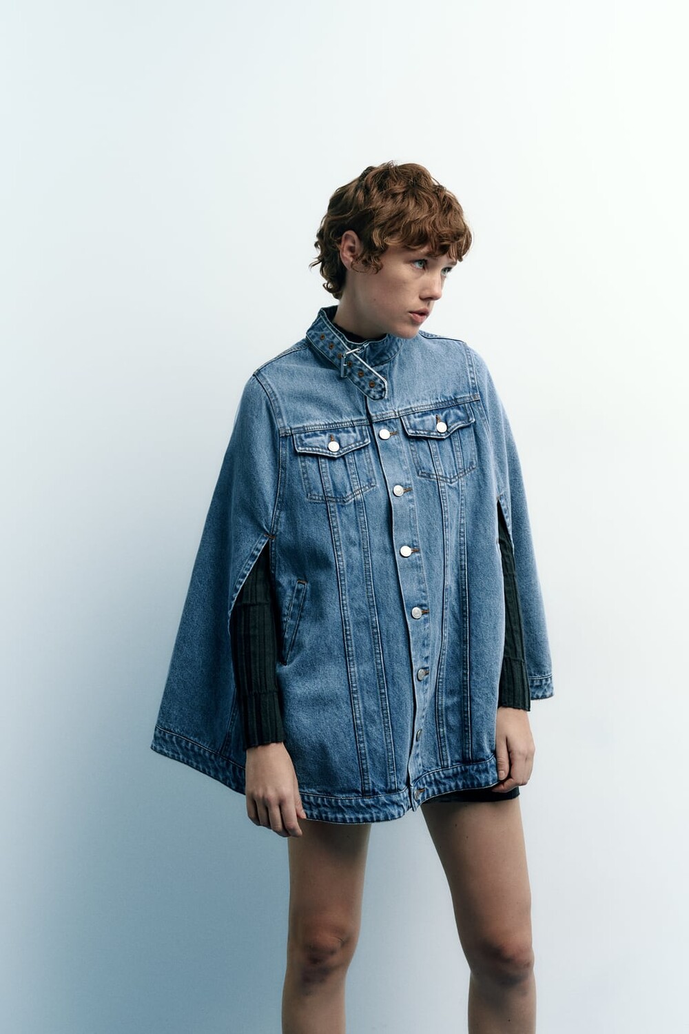 

Ремень с пряжками ZARA, синий