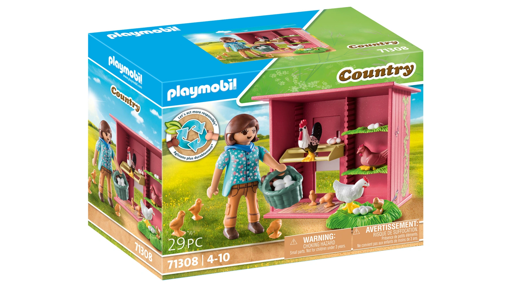 

Деревенский цыплята с цыплятами Playmobil