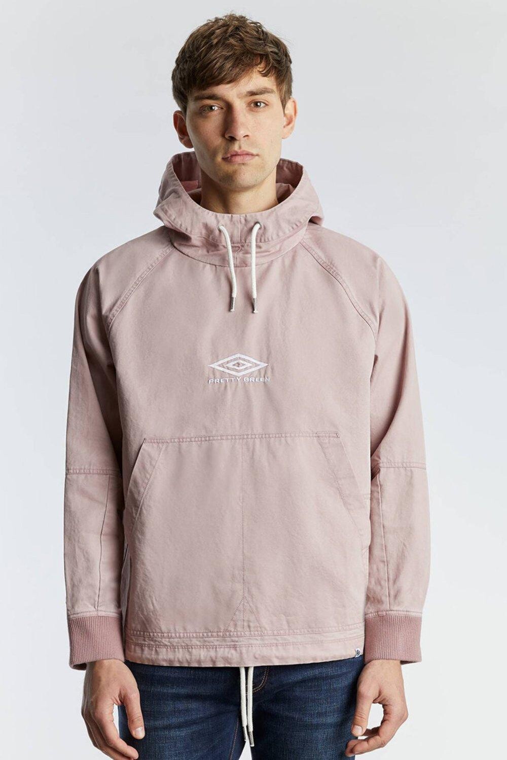 

Хлопковый тренировочный топ Pretty Green Umbro, розовый