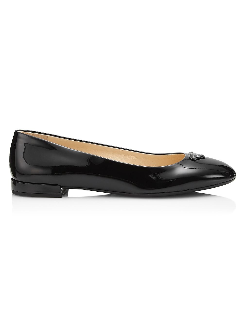 

Лакированные балетки 15 мм Prada, черный