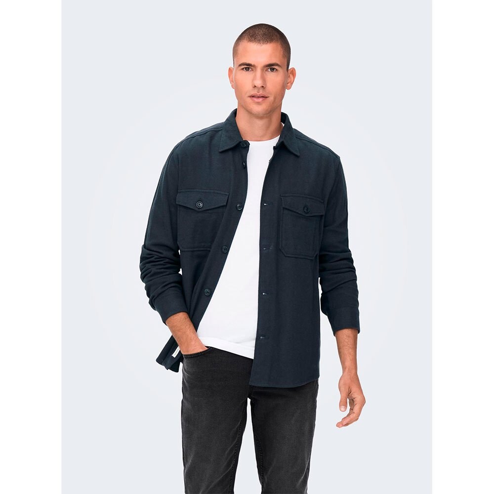 

Рубашка Only & Sons Milo Ls Solid, синий