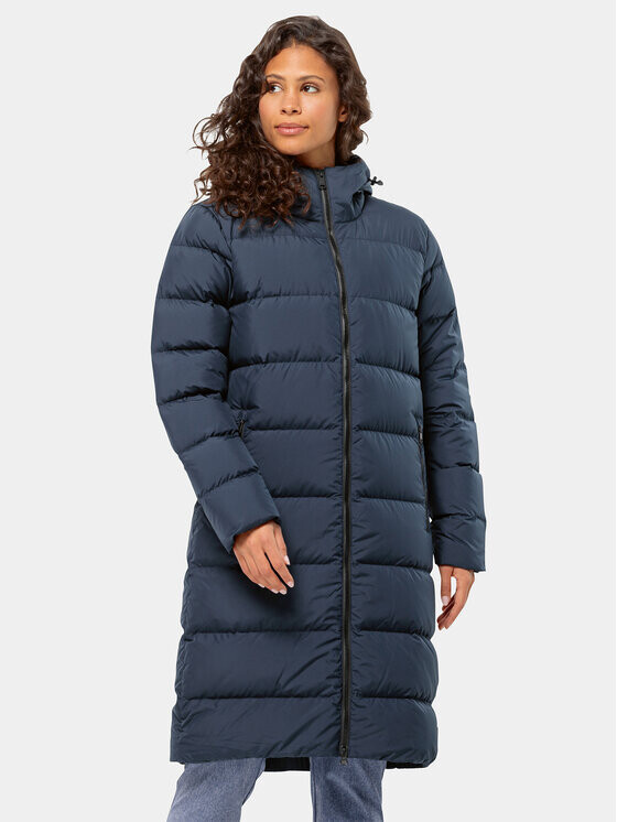 

Пуховик стандартного кроя Jack Wolfskin, синий