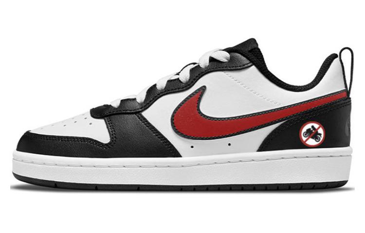 

Кроссовки Nike Court Borough Skateboarding Shoes Women's Low-top Black/White/Red, черный