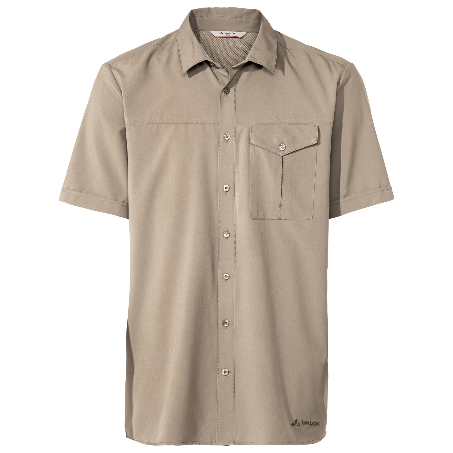 Рубашка Vaude Rosemoor Shirt II, цвет Linen Uni 2022 new men s linen short sleeve shirt solid color casual top shirt cotton linen shirt tops size s 3xl