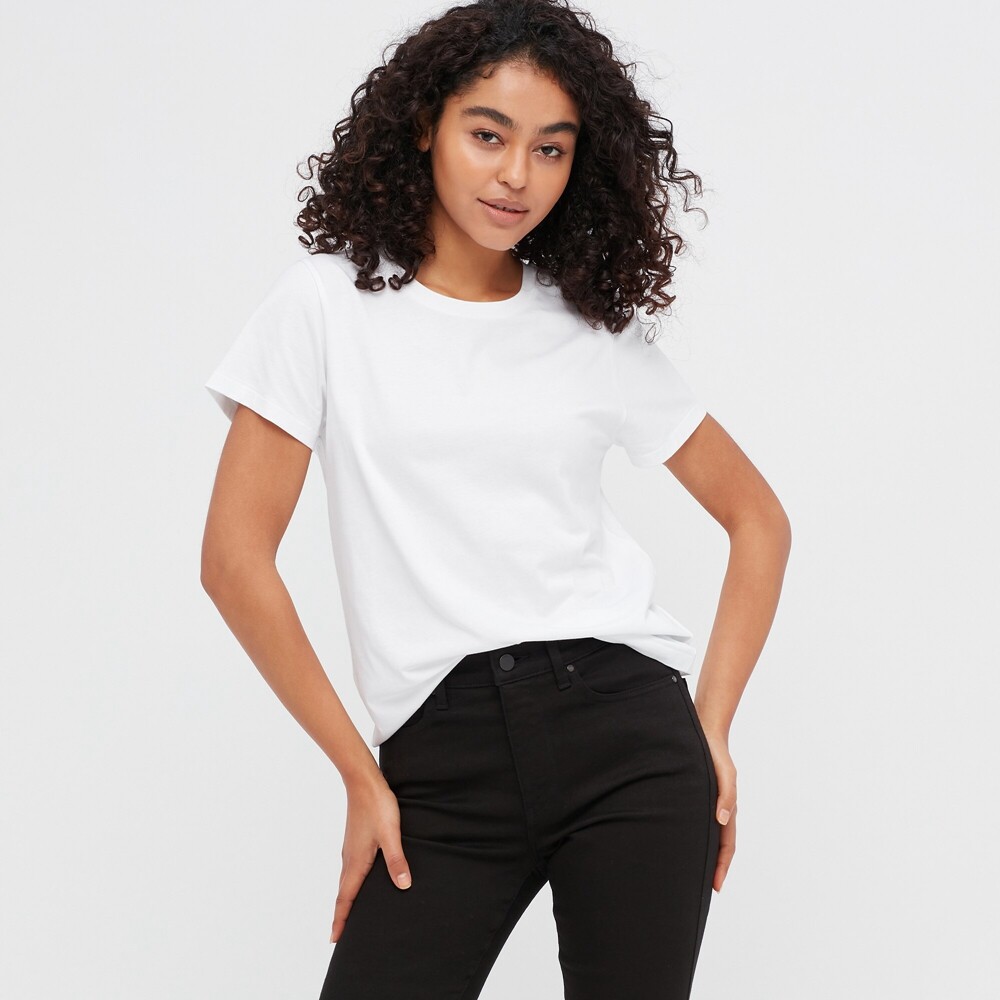 

Женская футболка Uniqlo Variety T SUPIMA COTTON с круглым вырезом, белый