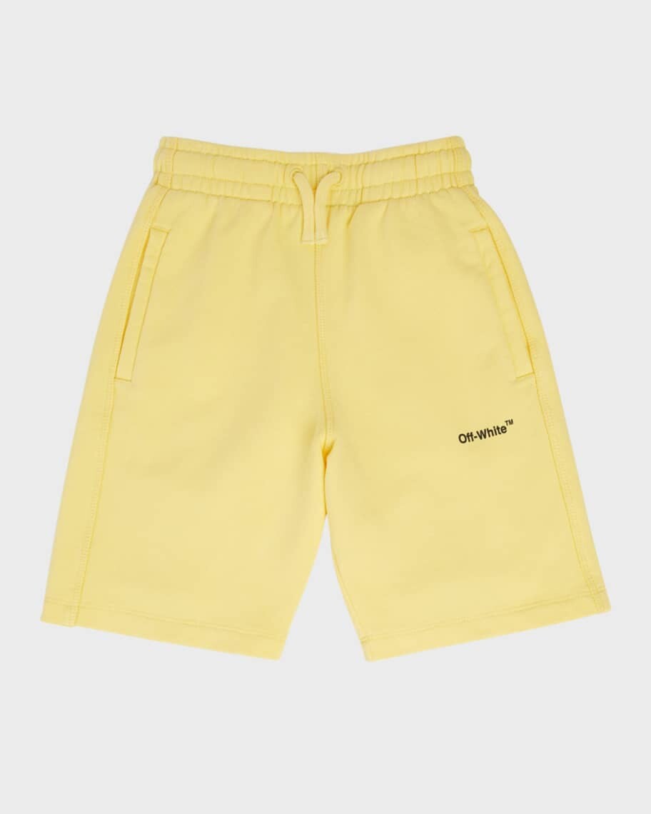 

Спортивные шорты в полоску с логотипом для мальчика, размеры 4–12 Off-White