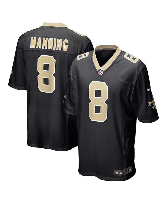 

Мужская черная футболка для пенсионеров с Арчи Мэннингом New Orleans Saints Nike, черный