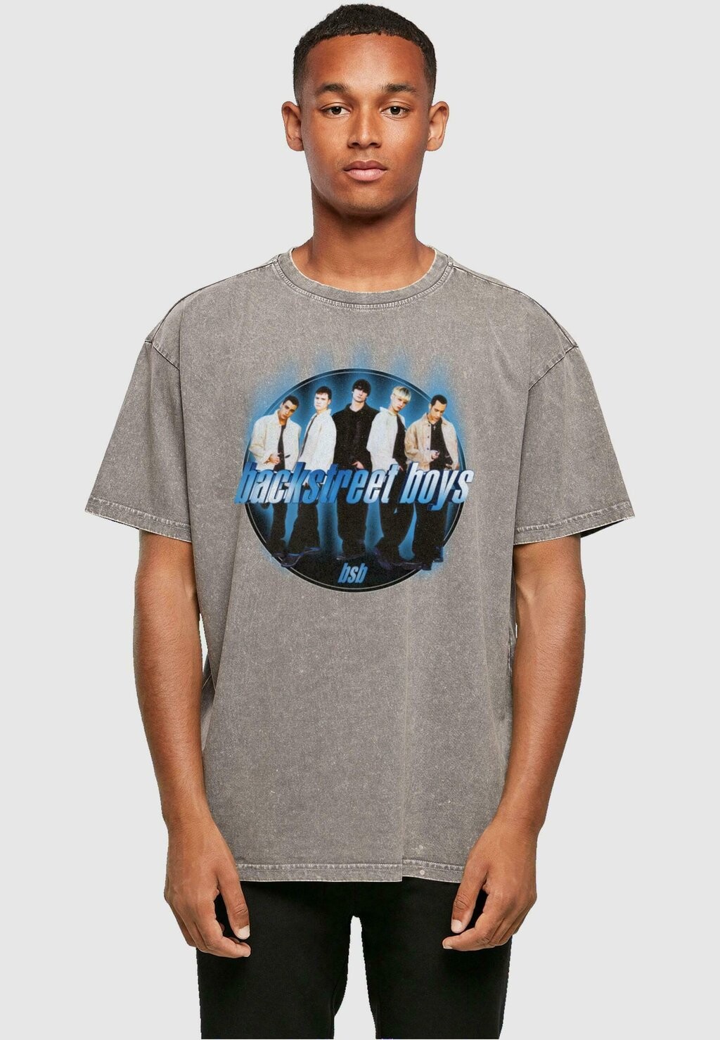 

Футболка с принтом BACKSTREET CIRCLE ACID WASHED Merchcode, цвет asphalt