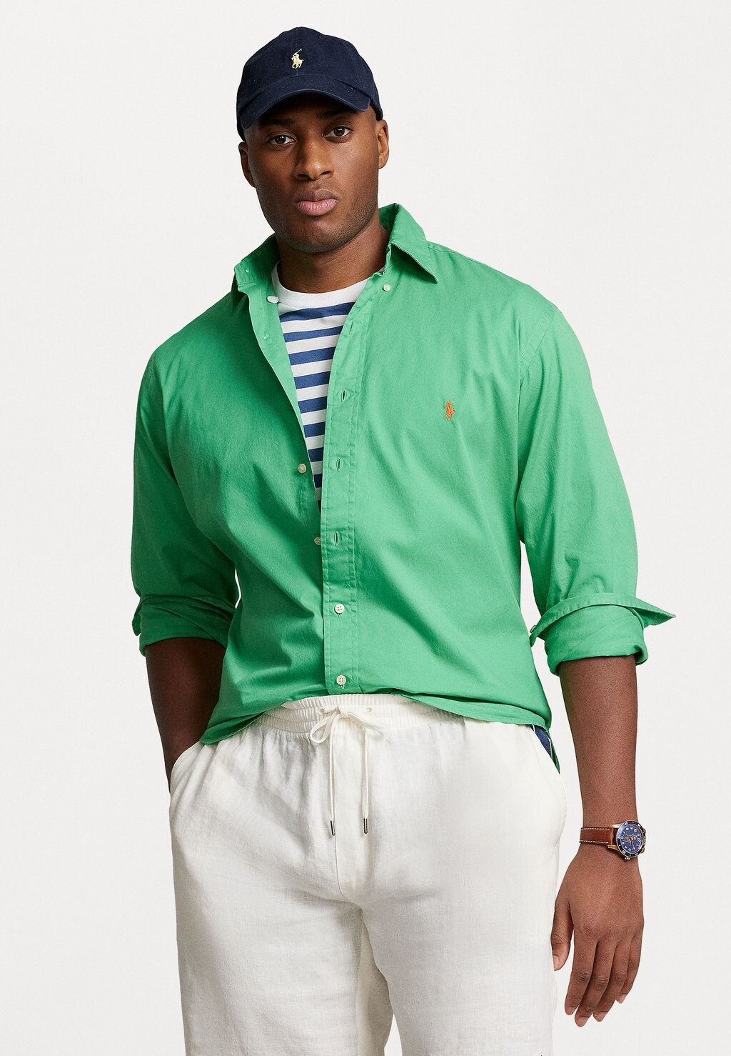 

Рубашка Polo Ralph Lauren Big & Tall, зеленый