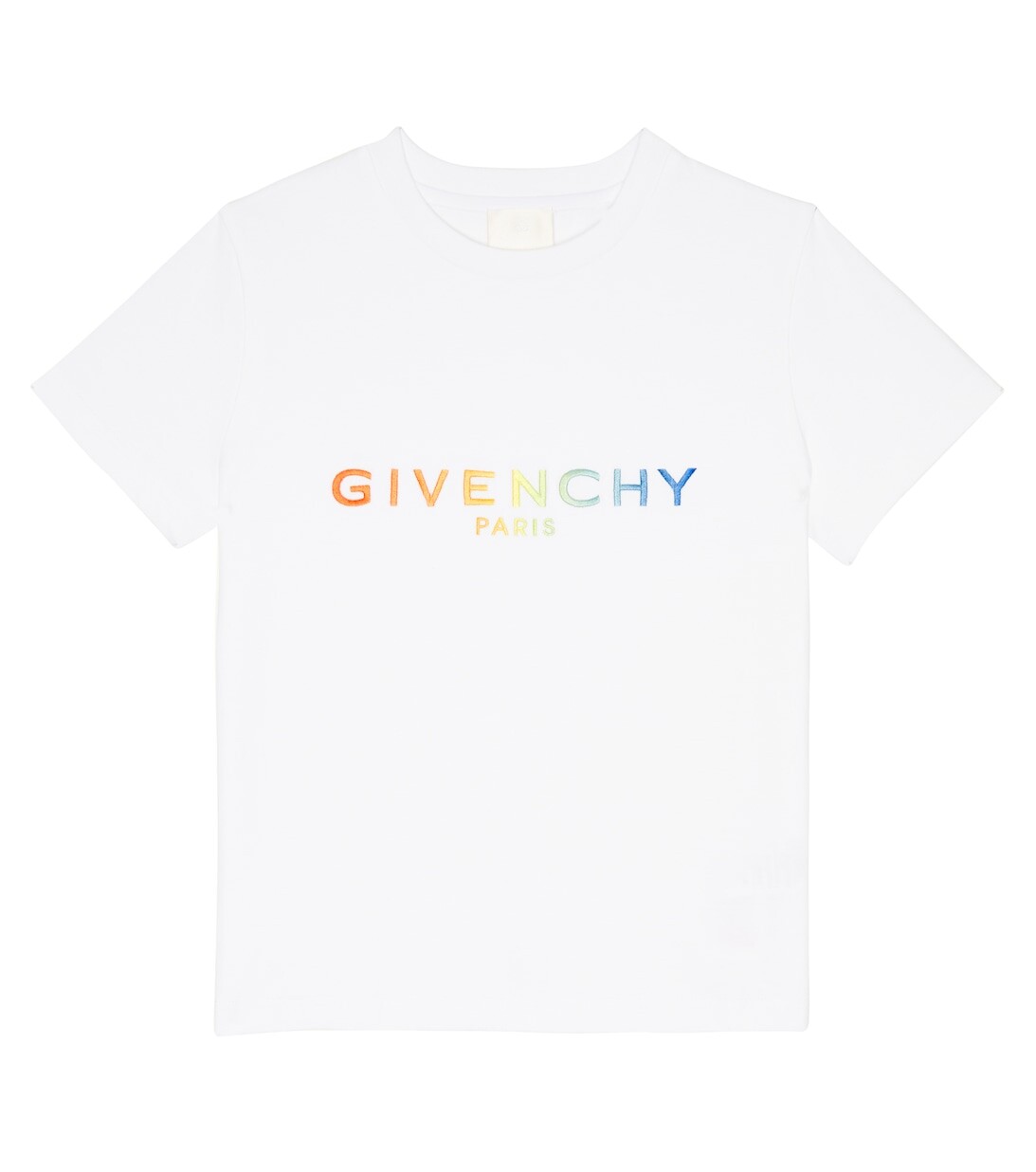 

Хлопковая футболка с логотипом Givenchy Kids, белый