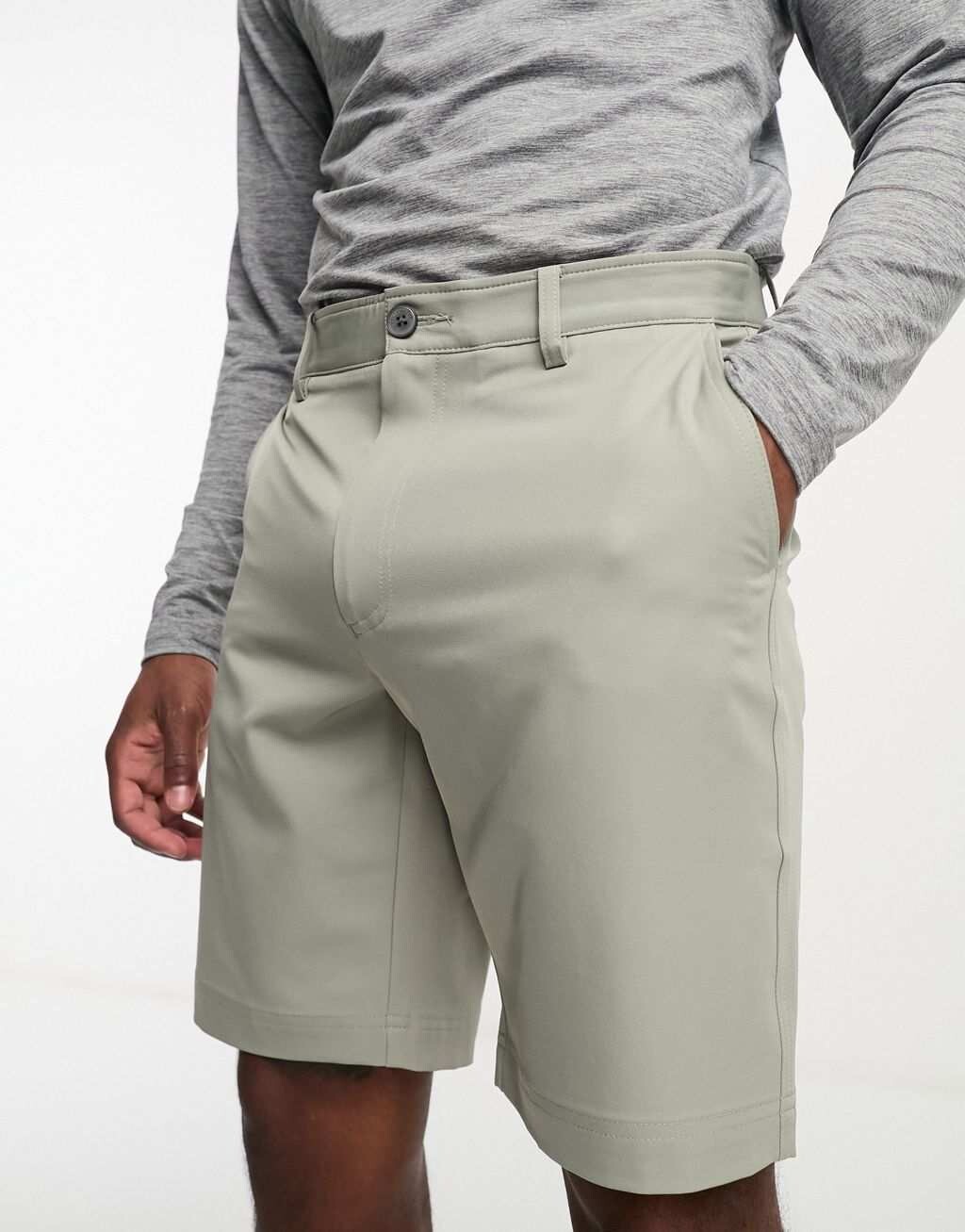 

Зеленые эластичные шорты обычного кроя Calvin Klein Golf Bullet