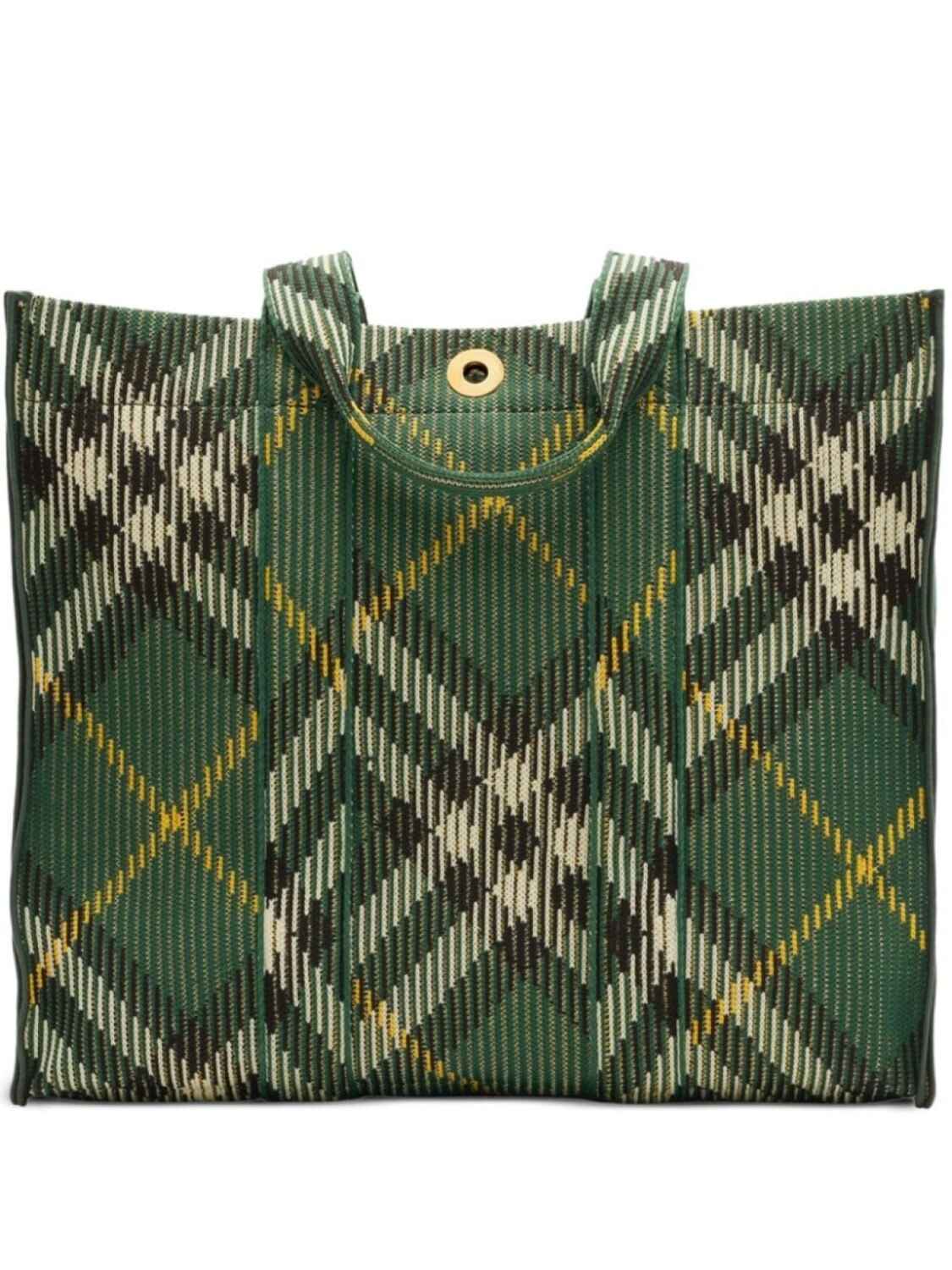 

Burberry вязаная сумка-тоут в среднюю клетку, зеленый