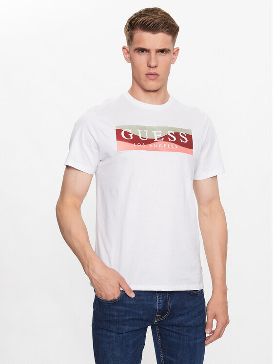 

Футболка узкого кроя Guess, белый