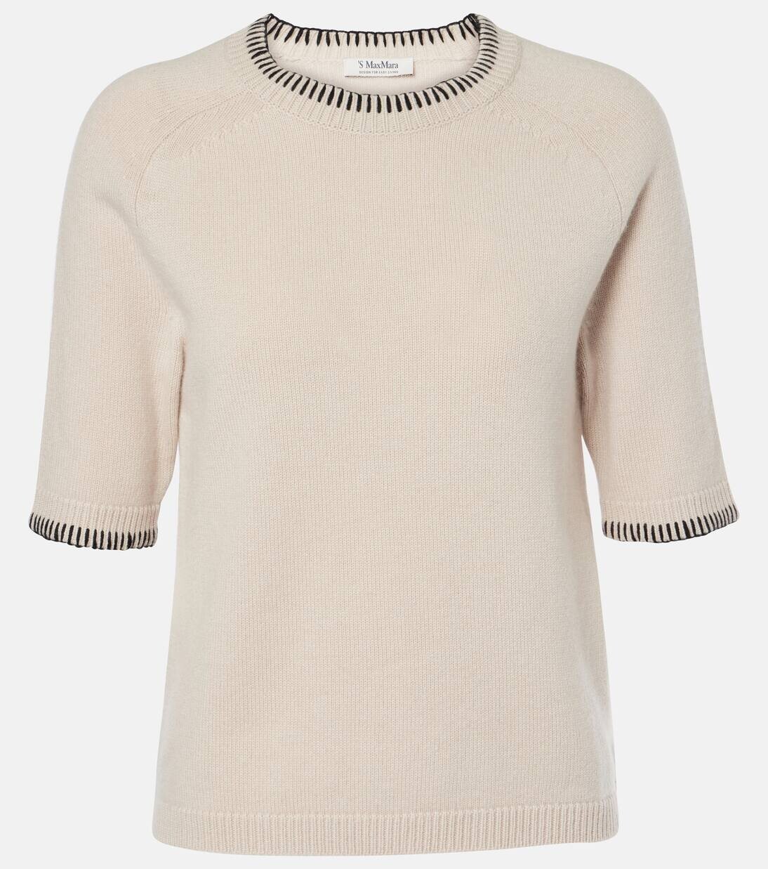 

Топ Apollo из шерсти и кашемира 'S Max Mara, слоновая кость