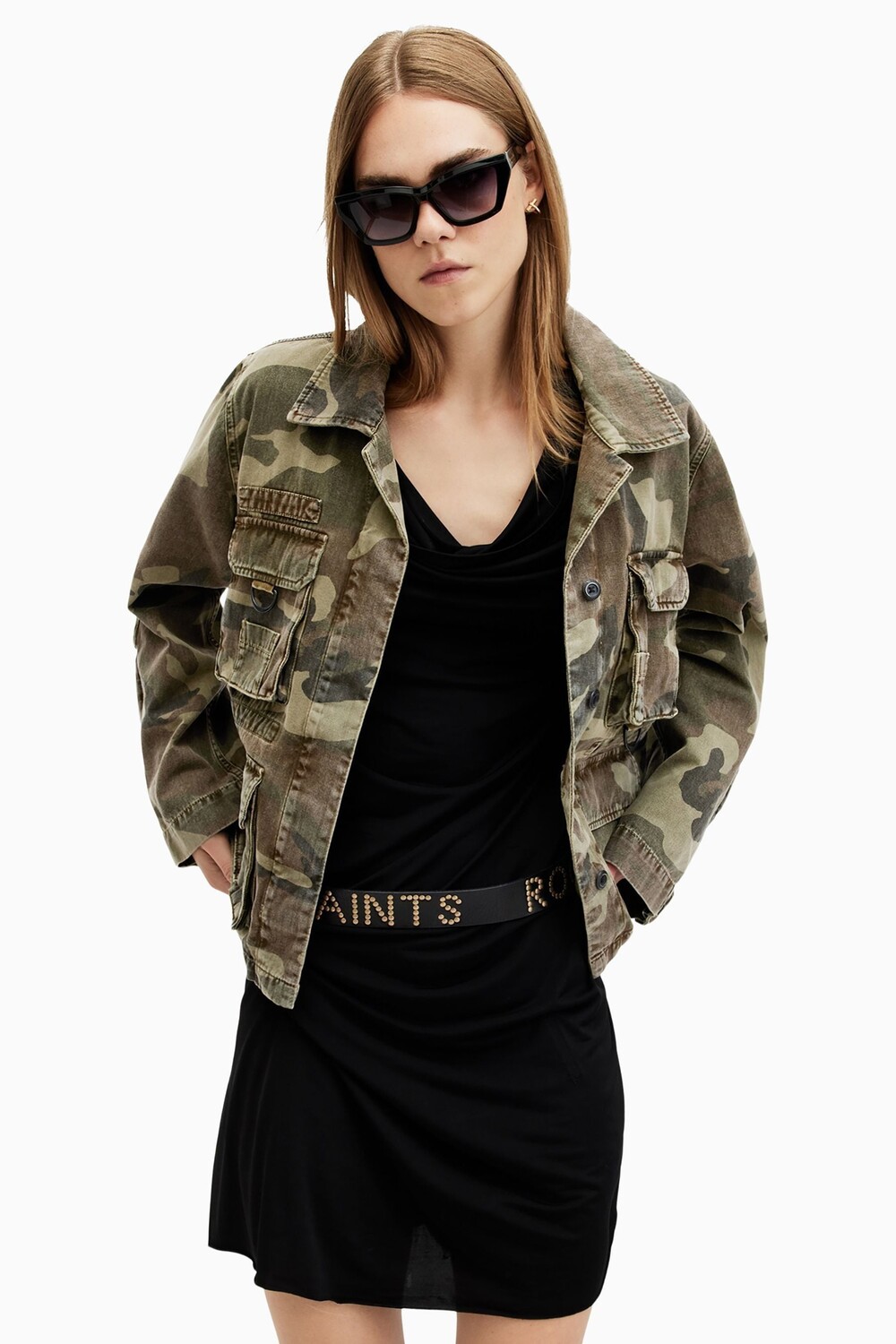 

Куртка камуфляжная Allsaints Elm All Saints, зеленый