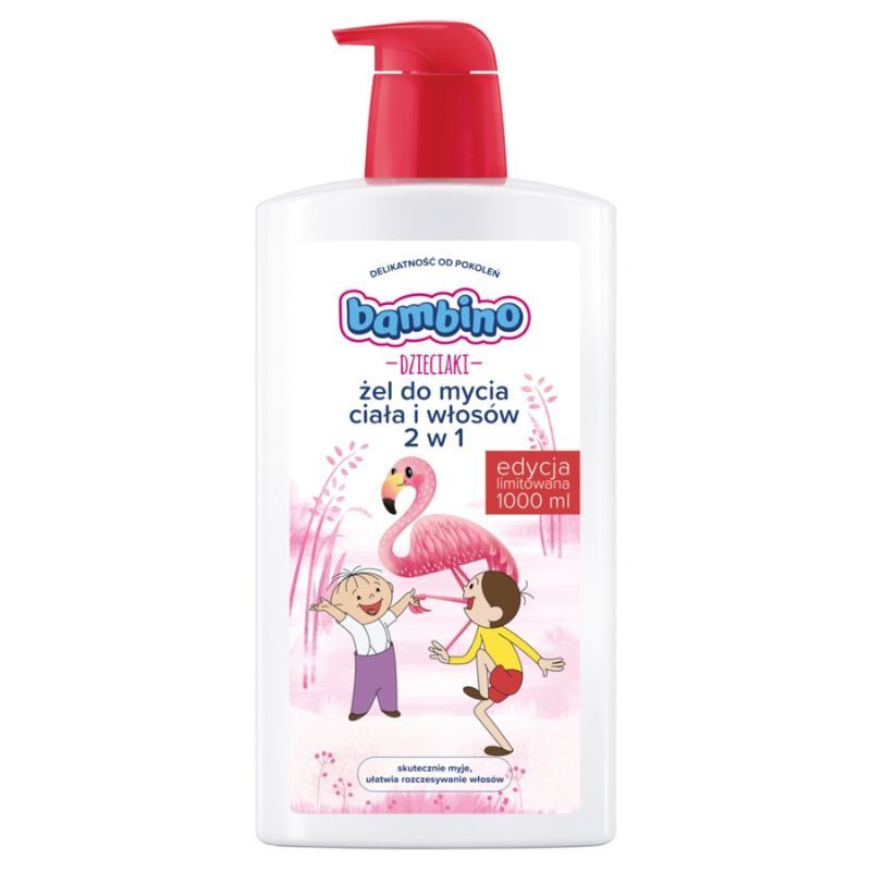 Bambino Flaming 2w1 гель для мытья тела и волос детский, 1000 ml