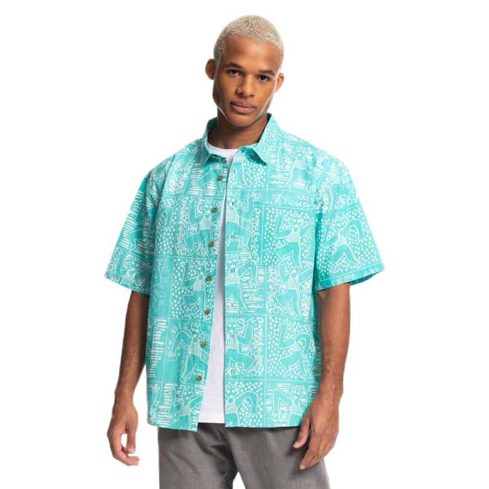 

Рубашка с коротким рукавом Quiksilver The Mike Tribal, синий