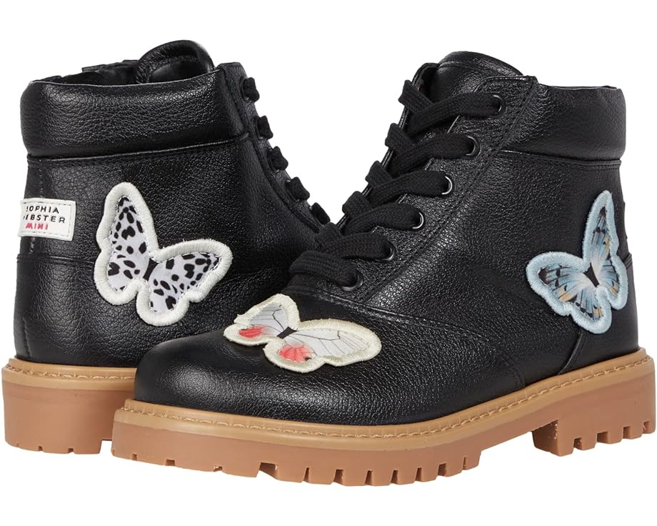 цена Походные ботинки Sophia Webster Tia Butterfly Lace-Up Boot, цвет Black/Melange