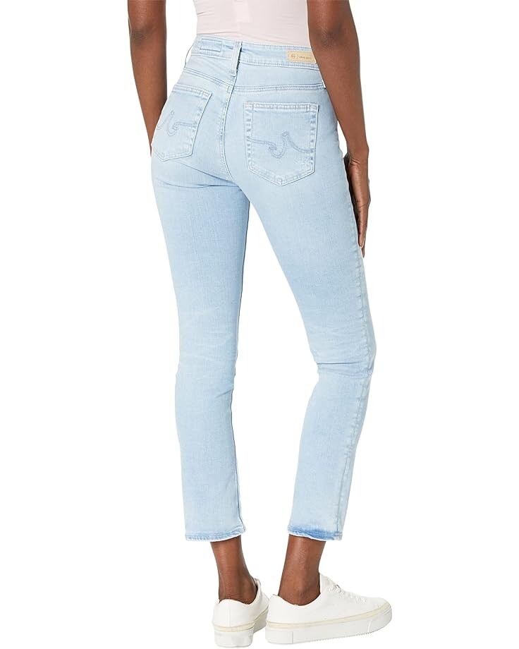 

Джинсы AG Jeans Mari Crop High-Rise Slim Straight in 21 Years Coastline, цвет 21 Years Coastline