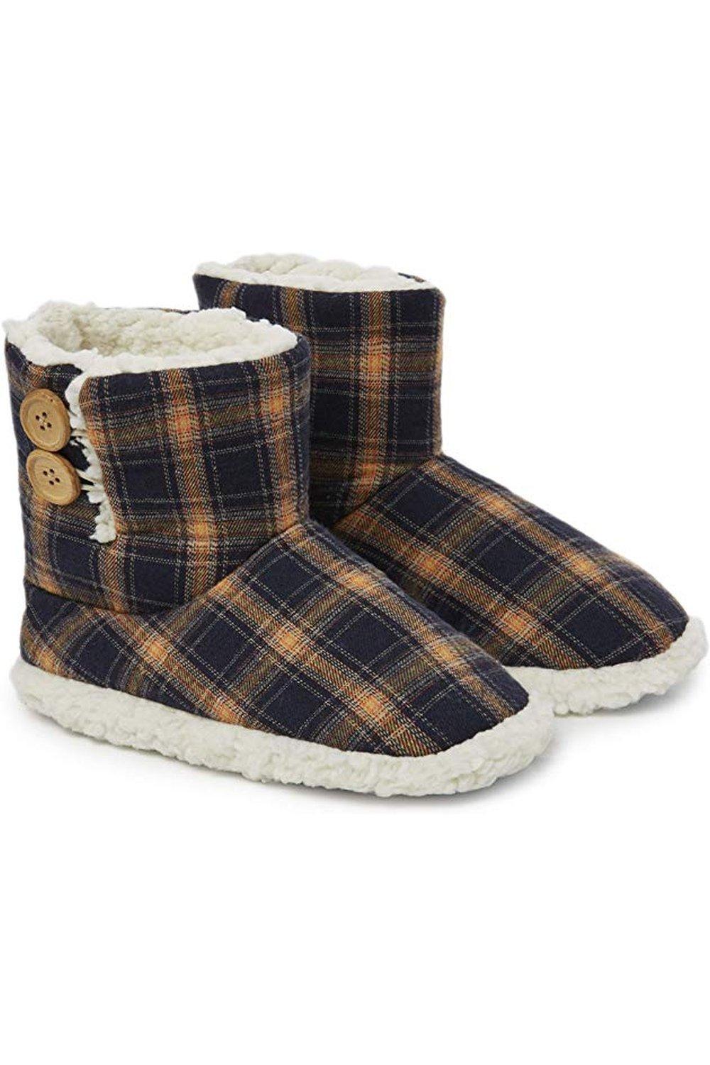 Тапочки с пуговицами в клетку Dunlop, мультиколор детские зимние ботильоны для девочек кожаные плюшевые теплые ботинки для малышей водонепроницаемые нескользящие тапочки на плоской подо