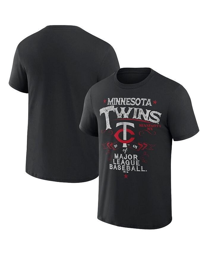 

Мужская футболка Darius Rucker Collection by Black Minnesota Twins Beach Splatter Fanatics, черный