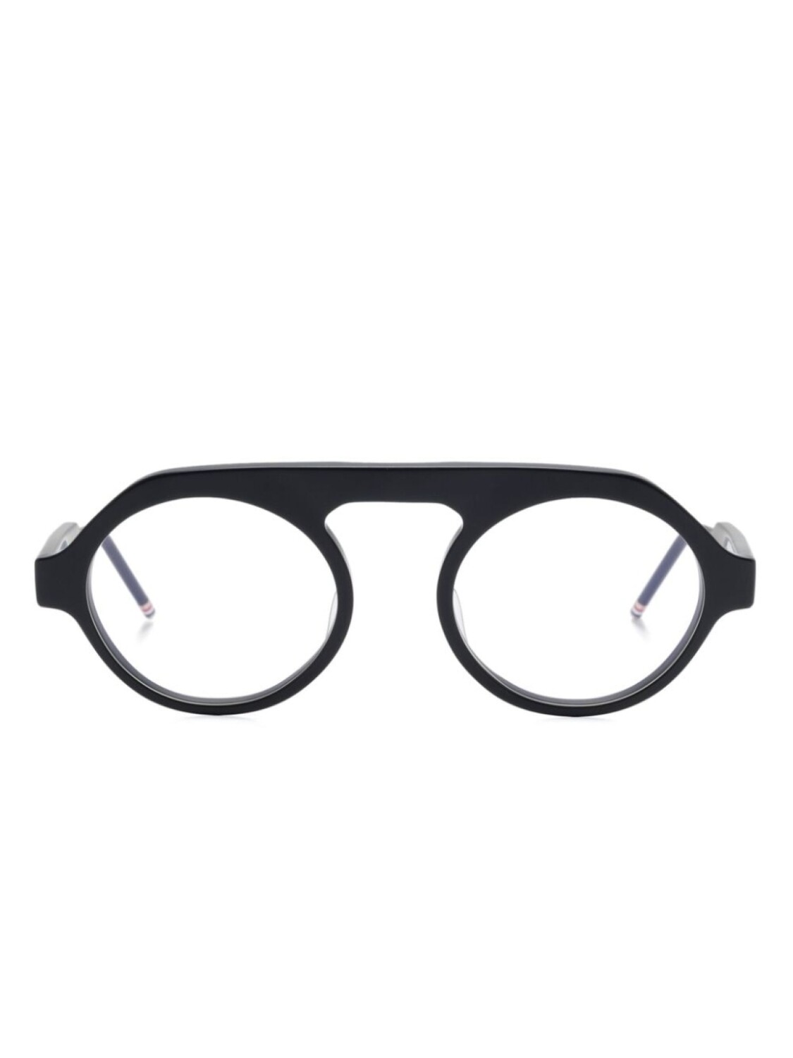 

Thom Browne Eyewear солнцезащитные очки в оправе с полосками RWB, черный